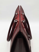 Alexander Mcqueen The Tall Story Red Degrade Croc Embossed Tote Bag Eb0726exzsa