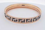 18k Yellow Gold Greek Key Bangle Bracelet 11.3 Grams Eb0626epxsa