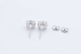 4.16ctw Lab Grown Round Diamond Stud Earrings In 14k White Gold 2.1g Eb1224irxdu