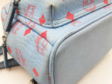 Mcm Visetos X-mini Stark Bebe Boo Light Blue Backpack Sd0826oordu