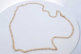 14k Yellow Gold Figaro Chain Necklace 8.7 Grams 22.5 Inch Eb0426irxde