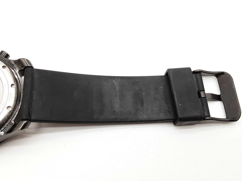 Movado 14.1.36.1219 42 Series 800 Black Steel Rubber Band Watch Do0325wxzde