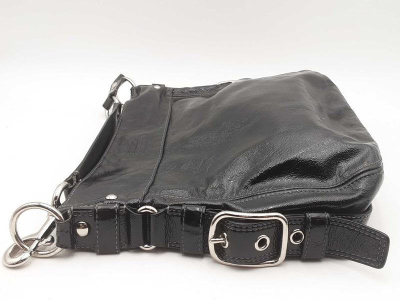 Coach Zoe Black Patent Leather Hobo Bag Sd0725izsa