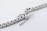 3.99cttw Diamond Tennis Necklace 10k White Gold 33.9 Grams 21 Inch Eb0526oxxzsa