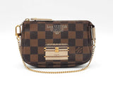 Louis Vuitton Trunks & Locks Mini Pochette In Damier Ebene Canvas Fw0626lcrdu