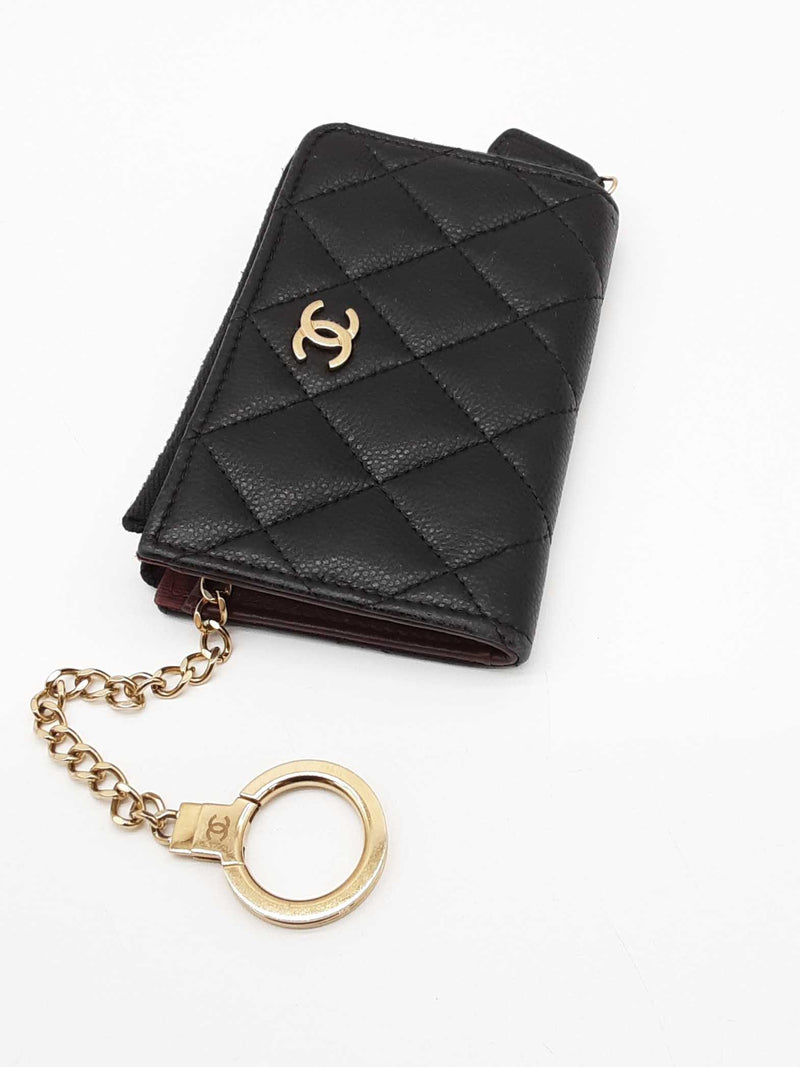 Chanel Quilted Caviar Zip Coin Wallet Eb1125wcrde
