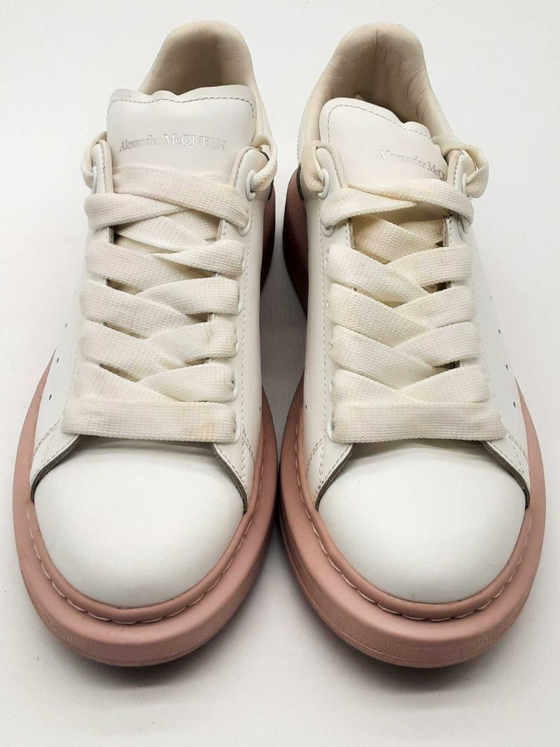 Alexander Mcqueen White & Pink Oversized Sneakers Size 38.5 D Eb0324rxde