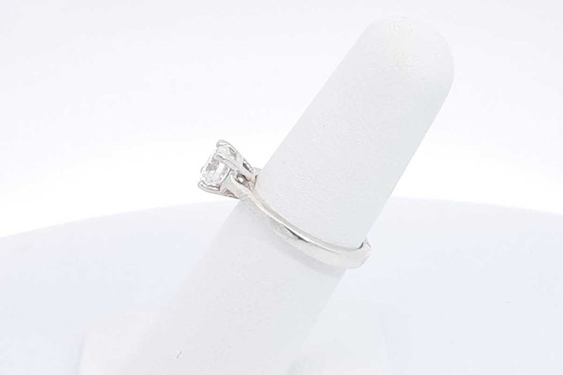 1.03ctw Lab Grown Round Diamond Ring 10k White Gold 2.6g Size 5.75 Eb1124pordu