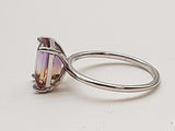 Ametrine 14k White Gold 2.1g Solitaire Ring Size 6 Do0525lxzde