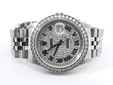 Rolex Datejust 36mm Aftermarket Diamonds Automatic Watch Sd1025izxzsa