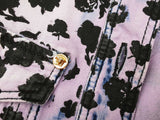 Gianni Versace Floral Purple Washed Cotton Denim Shirt Size Eu 46 Do0526wrxde