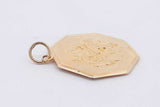 18k Yellow Gold Good Luck Dragon Pendant 6.2 Grams Eb0526rxzsa
