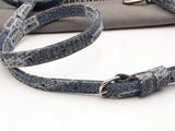 Balenciaga Denim Hourglass Top Handle Bag Eb0126rxzsa