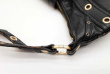 Versace Biker Black Leather Shoulder Bag Eb0826crxde