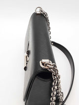 Louis Vuitton Black Epi Leather Twist Lock Shoulder Bag Eb1026ixzde