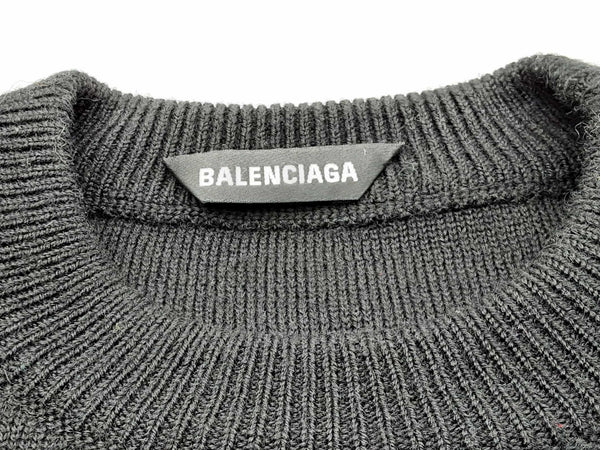Balenciaga Translation Logo Print Sweater Black and Multicolor MSPRZDU 144030000197