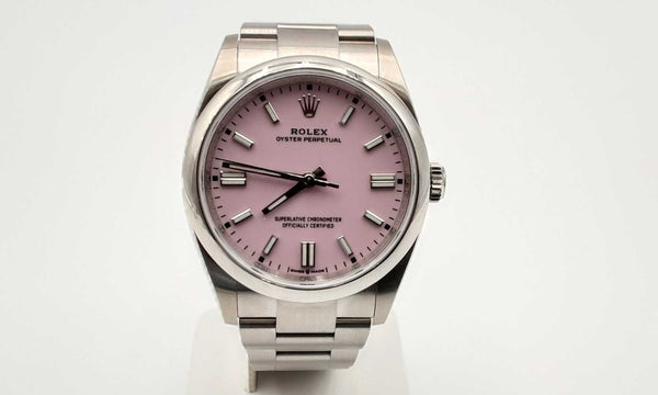 Rolex 126000 36 Oyster Perpetual Pink Dial Steel Oyster Band Watch 144010036901