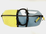 Louis Vuitton Bandoulier Keepall 50B Blue And Yellow Cowhide Leather M59922 (OIZX) 144020002611 DO