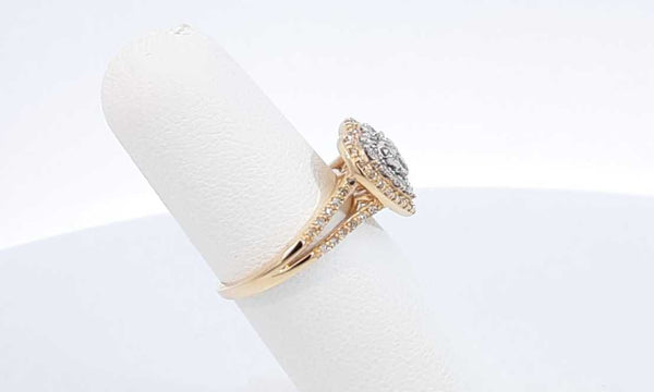 10k Yellow Gold Diamond Heart Ring Size 5.25, 3.2 Grams Eboxzdu 144030004022