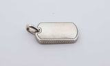 David Yurman Sterling Silver Streamline Beveled Tag Eboxzdu 144030000805