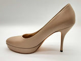 Gucci Neutrals Beige Leather Pump Heels Size Eu 39.5/ Us 9.5 Dolrxde 144020002673