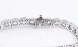 14k White Gold Lab Grown Diamond Tennis Bracelet 7 Inch Ebccrxsa 144010032175