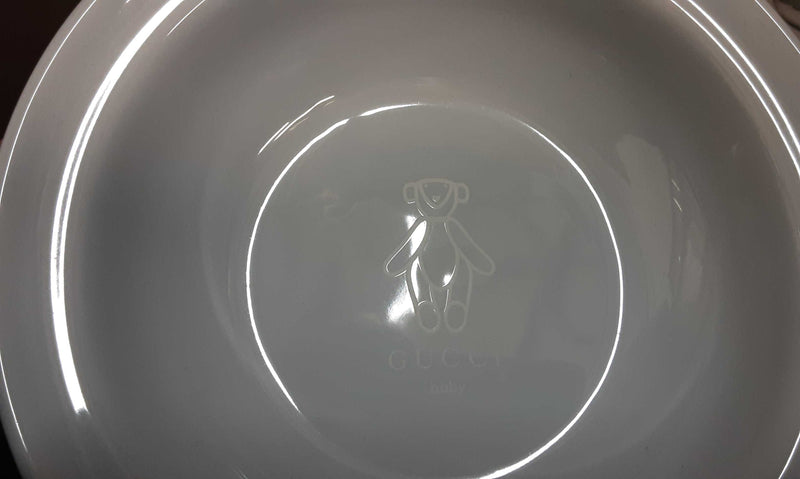 Gucci Teddy Bear Plate And Bowl Gift Set Msozxsa 144010023524