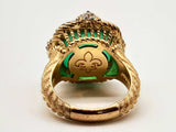 Judith Rippka Gold Plated Silver Green Goddess Ring Size 7 Dolrxde 144020012559