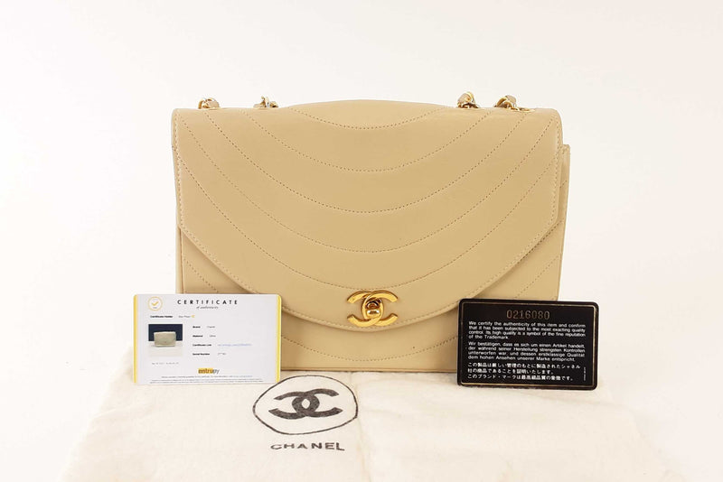 Chanel Classic Medium Tan Leather Calfskin (LZXX) 144010012544 RP/SA