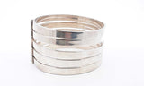 Gucci Sterling Silver Hinged Bangle Bracelet 7.5 Inch Ebpxzdu 144010020595