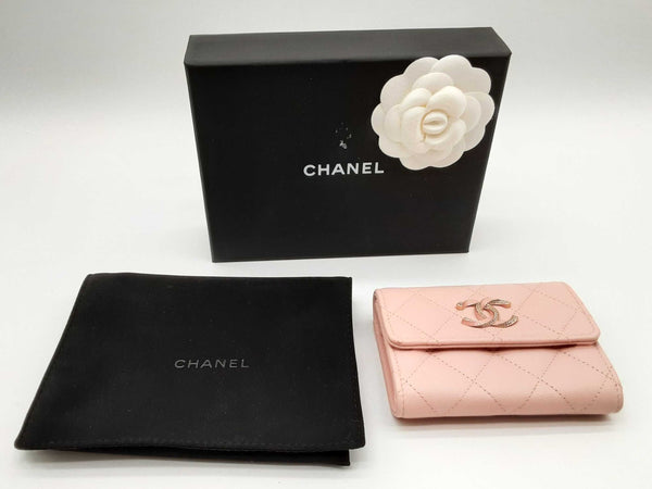 Chanel Caviar Pink Leather Wallet Dorzxde 144020013042