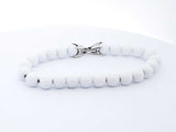 David Yurman Sterling Silver White Agate Beads Bracelet Lhoorde 144020004202