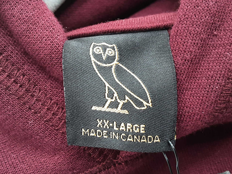 Burgundy ovo outlet hoodie