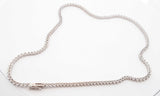 14k White Gold Lab Grown Diamond Tennis Necklace 17 Inch Ebocrxdu 144030007662