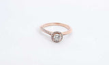 14k Rose Gold Vera Wang Love Diamond Ring Size 8.5 Eboxzdu 144030000972