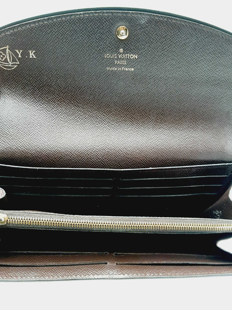 Louis Vuitton Normandy Damier Ebene Magnolia Canvas Leather Wallet (WXZ) 144010016126 CB/SA