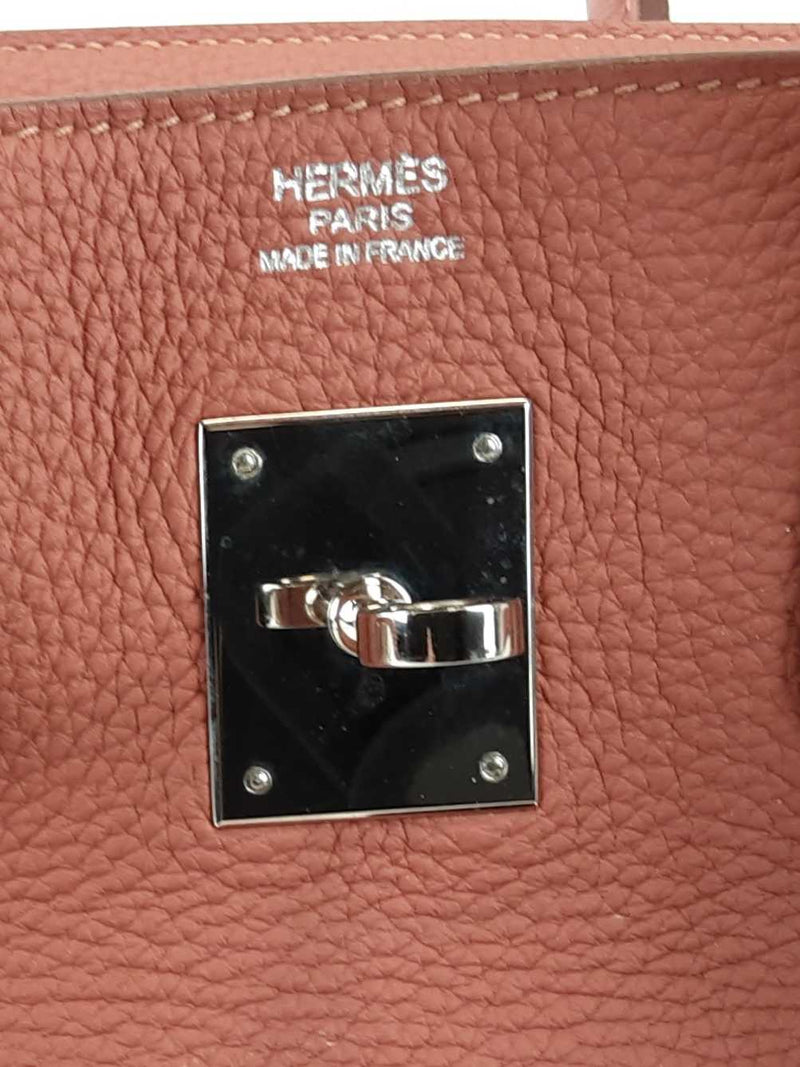 Hermes Pink Rosy Togo Birkin With Palladium Hardware 30CM (LORZX) 144010009195 RP/DE