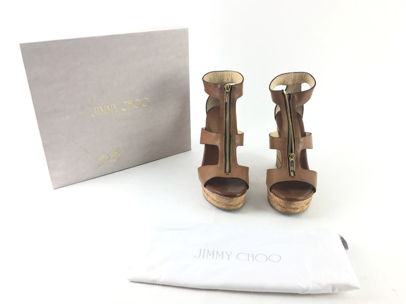 Jimmy Choo Espadrille Cork Wedges, Size 40/US 9 (CR) 144010001220