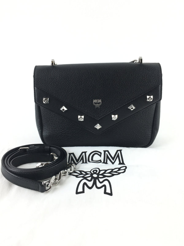 MCM Catherine Black Leather Mini Crossbody, Messenger or Sling Shoulder Bag MSLRZSA 144010005934