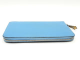 Hermes Azap Silk'in Blue Jean Epsom Leather Long Wallet Dopxzde 144020010625