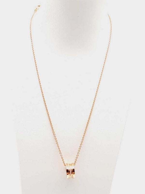 Bvlgari B.zero1 Legend 18k Gold Diamonds 18in Necklace Dowixzde 144020008146