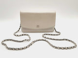 Chanel Silver Calfskin Leather Wallet On Chain Mslrxzsa 144010019103