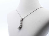 10k White Gold Diamond Swirl Cable Chain Necklace 18in Lhorxde 144020006672