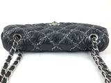 Chanel Nylon Medium Flap In Black With Stitch (LRZX) 144010011779 RP