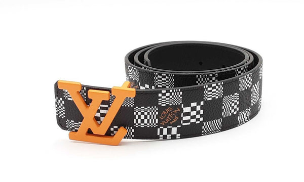 Louis Vuitton Lv Anagram Reversible Belt With Orange Buckle Nworxsa 144010027234