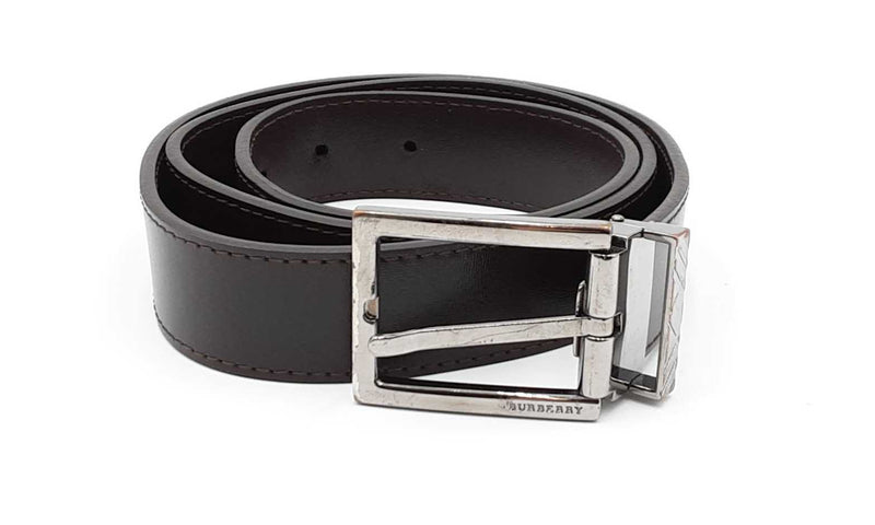 Burberry Brown Belt With Silver Tone Buckle Eblxzdu 144030004372