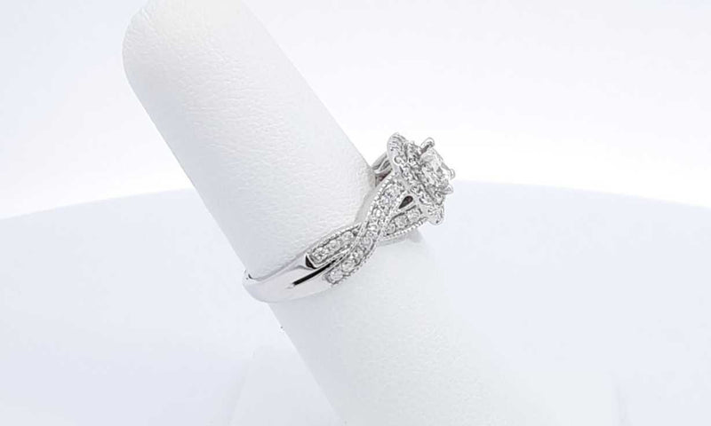 14k White Gold Diamond Engagement Ring Size 5.75 Eborxdu 144030004881