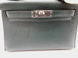 Hermes Kelly 20CM Mini Sellier Green Vert Titien Verso With Palladium Hardware Handbag (OPXZX) 144020006006 DO/DE