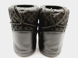 Louis Vuitton Black Leather Monogram Canvas Snow Boots Size Us 8 144010009196