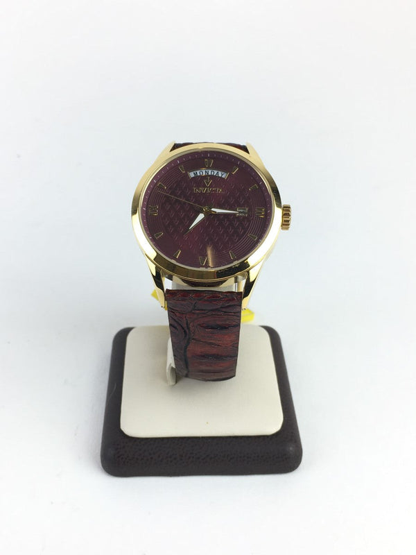 Invicta Quartz 18472 Red Leather Wrist Watch Mslorsa 144010001898